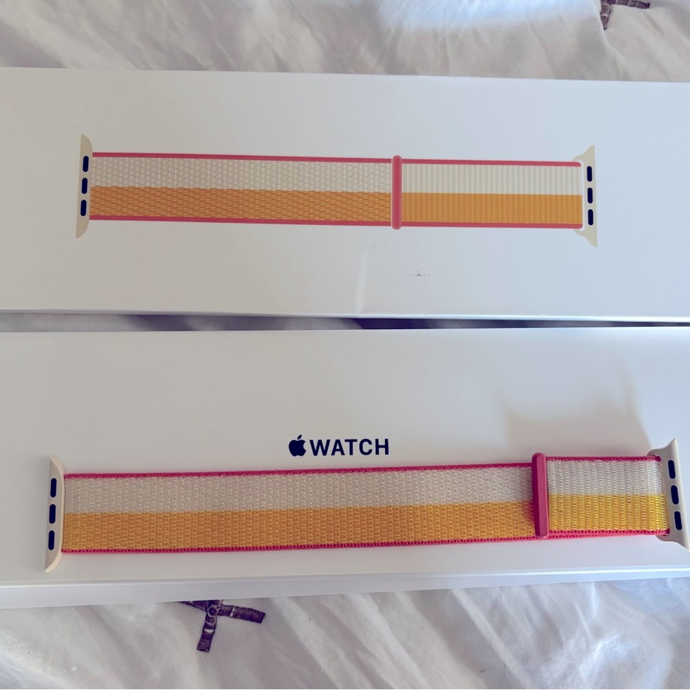 Apple Watch Band 41MM Maize/White Sport Loop